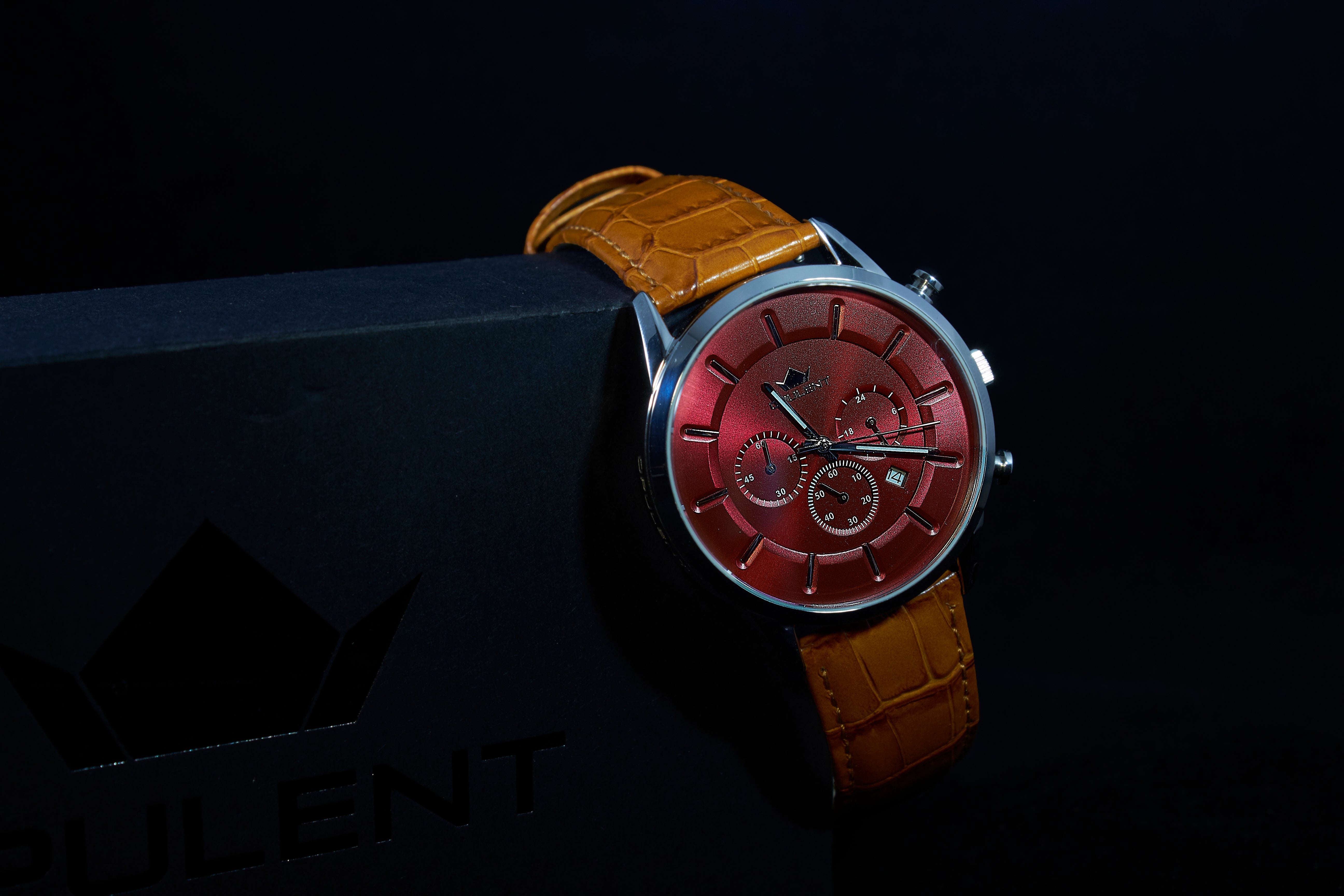 Chrono Limited Sunburst Red