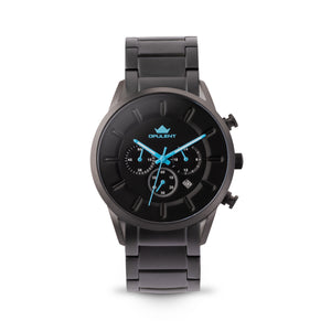 Chrono Limited Black Blue w/ Matte Metal band